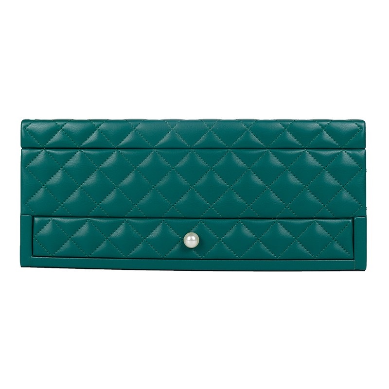 Big Capacity Jewelry Box with moveable Trays & Drawer